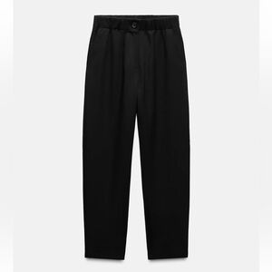 Zara Black High-Waist Trousers